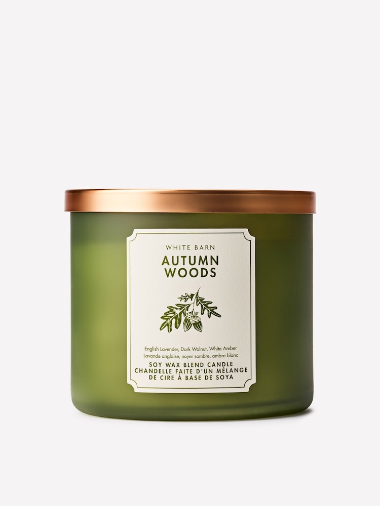 Bath & Body Works Autumn Woods 3-Wick Candle - Image 1 of 5 Bath & Body Works Autumn Woods 3-Wick Candle - Image 1 of 5