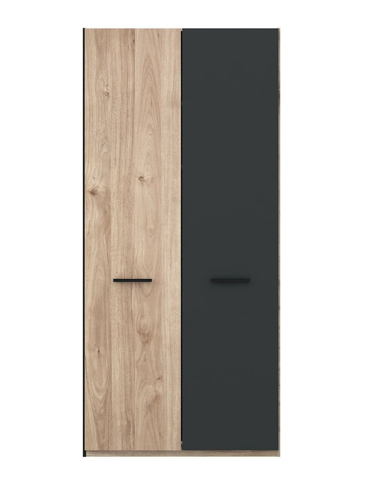 Wiemann Oak Jenson Wood and Matt Semi Fitted Double Wardrobe - Image 2 of 2