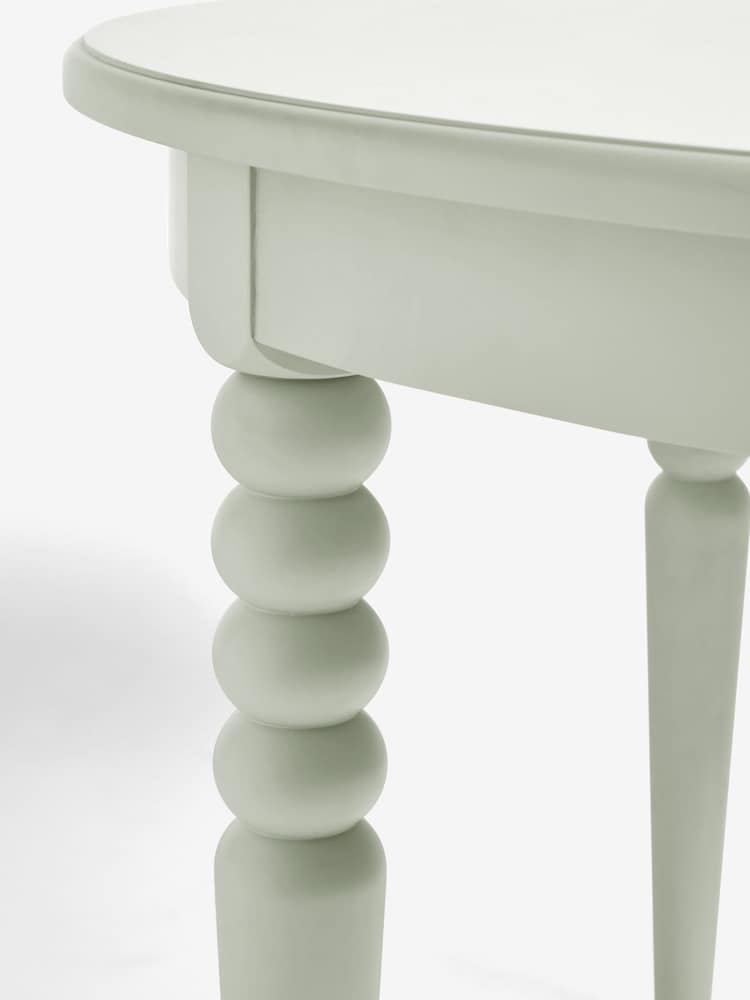 Clarke and Clarke Sage Green Ashdon 4 Seater Round Dining Table - Image 6 of 6