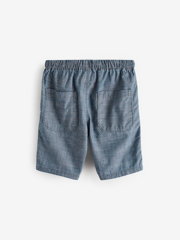 Chambray moder - Kratke hlače (3-16let) - Slika 2 iz 3 Chambray moder - Kratke hlače (3-16let) - Slika 2 iz 3
