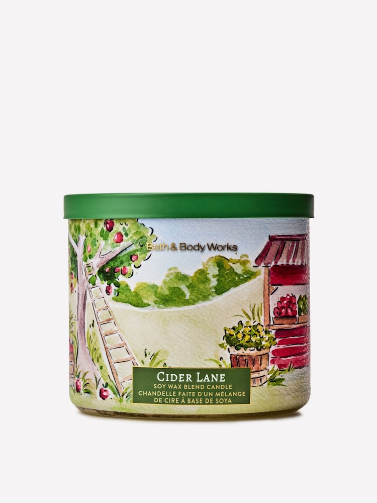 Bath & Body Works Cider Lane 3-Wick Candle 411g - Image 1 of 4 Bath & Body Works Cider Lane 3-Wick Candle 411g - Image 1 of 4