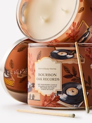 Bath & Body Works Bourbon Oak & Records 3-Wick Candle 411g - Image 3 of 4