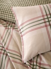 Vantona Green Festive Check Duvet Cover and Pillowcase Set - Image 4 of 5