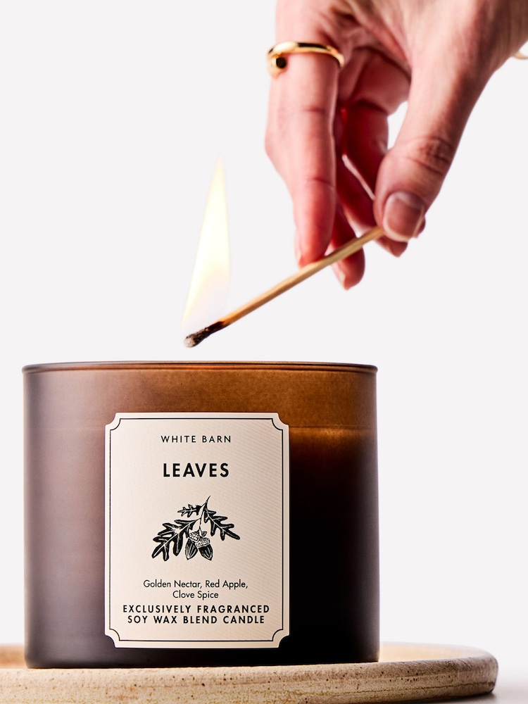 Bath & Body Works Leaves 3-Wick Candle - Image 4 of 4 Bath & Body Works Leaves 3-Wick Candle - Image 4 of 4