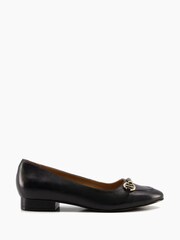 Dune London Black Hippy T Snaffle Ballerinas - Image 1 of 5