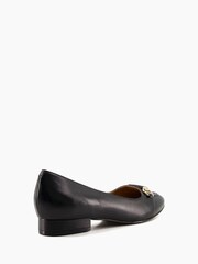 Dune London Black Hippy T Snaffle Ballerinas - Image 3 of 5