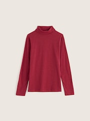 Seasalt Cornwall Red Landing Roll Neck Top - Image 4 of 5