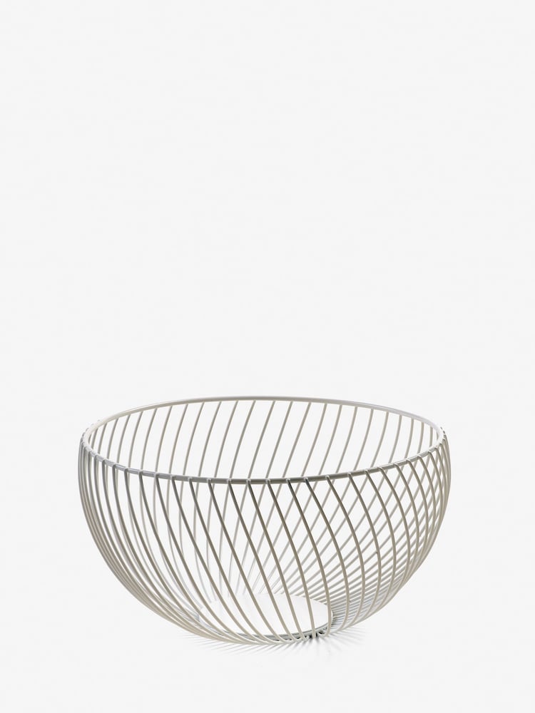 White Moderna Wire Fruit Bowl - Image 3 of 3