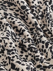 Mono Animal Print Long Sleeve Belted Jumpsuit - Image 6 of 6