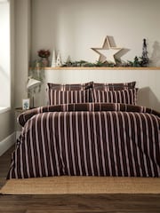 Vantona Chocolate Supersoft Brushed Cotton Plaid Duvet Cover Set - Image 2 of 5