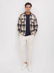 Reiss Eclipse Blue Tate Oversized Garment Dye T-Shirt - Image 6 of 6