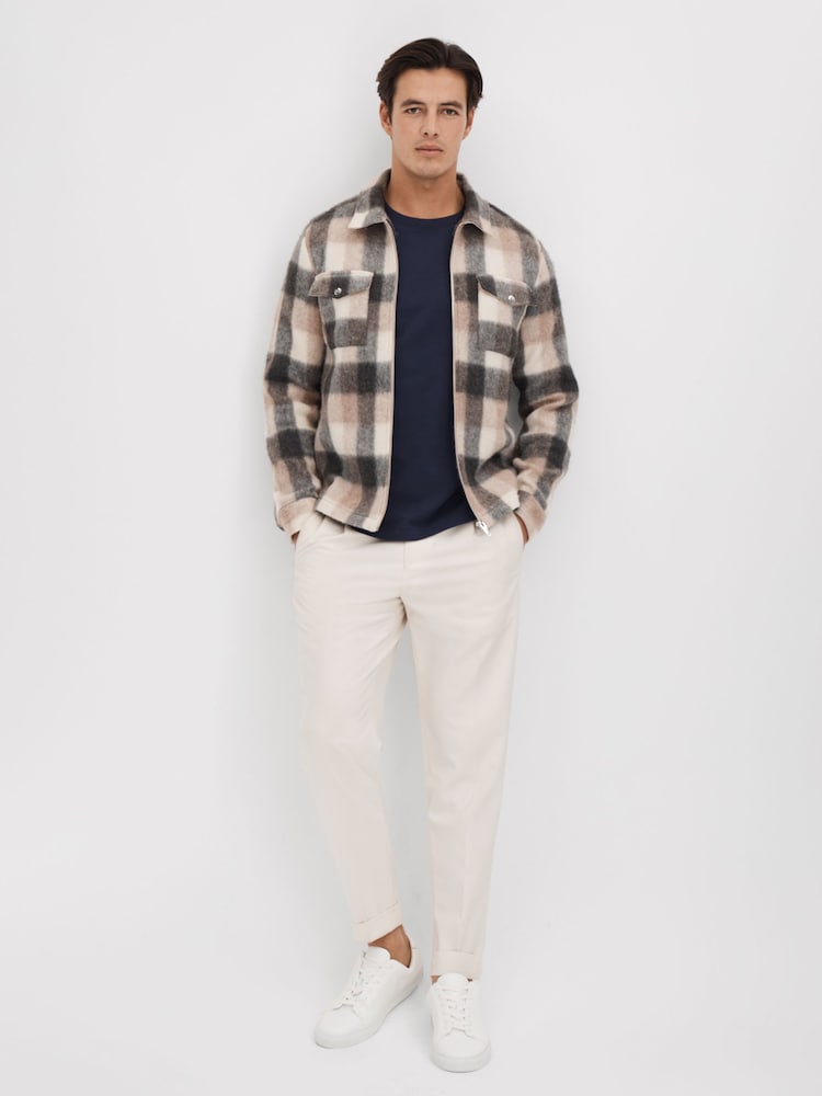 Reiss Eclipse Blue Tate Oversized Garment Dye T-Shirt - Image 6 of 6