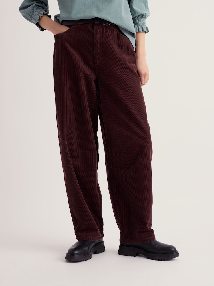 Seasalt Cornwall Brown Avens Cord Barrel Leg Trousers - Image 2 of 5 Seasalt Cornwall Brown Avens Cord Barrel Leg Trousers - Image 2 of 5