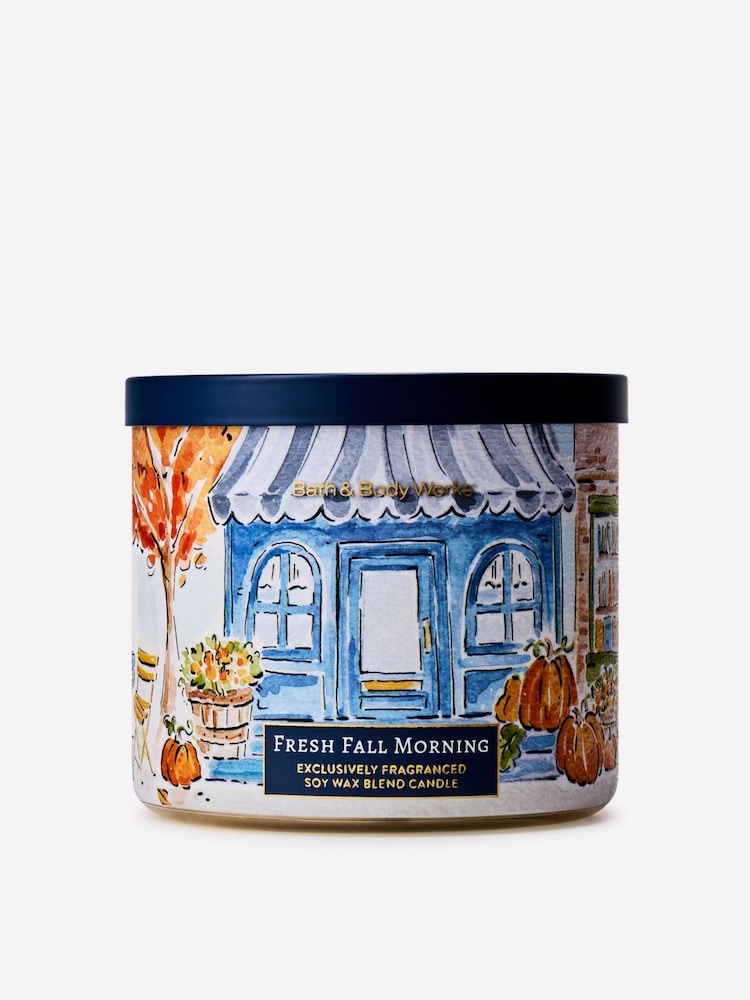 Bath & Body Works Fresh Fall Morning 3-Wick Candle 411g - Image 1 of 5 Bath & Body Works Fresh Fall Morning 3-Wick Candle 411g - Image 1 of 5