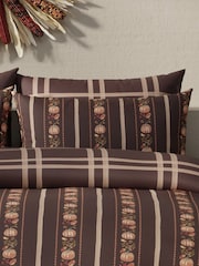 Vantona Chocolate Halloween Stripe Pumpkin Duvet Cover and Pillowcase Set - Image 5 of 5