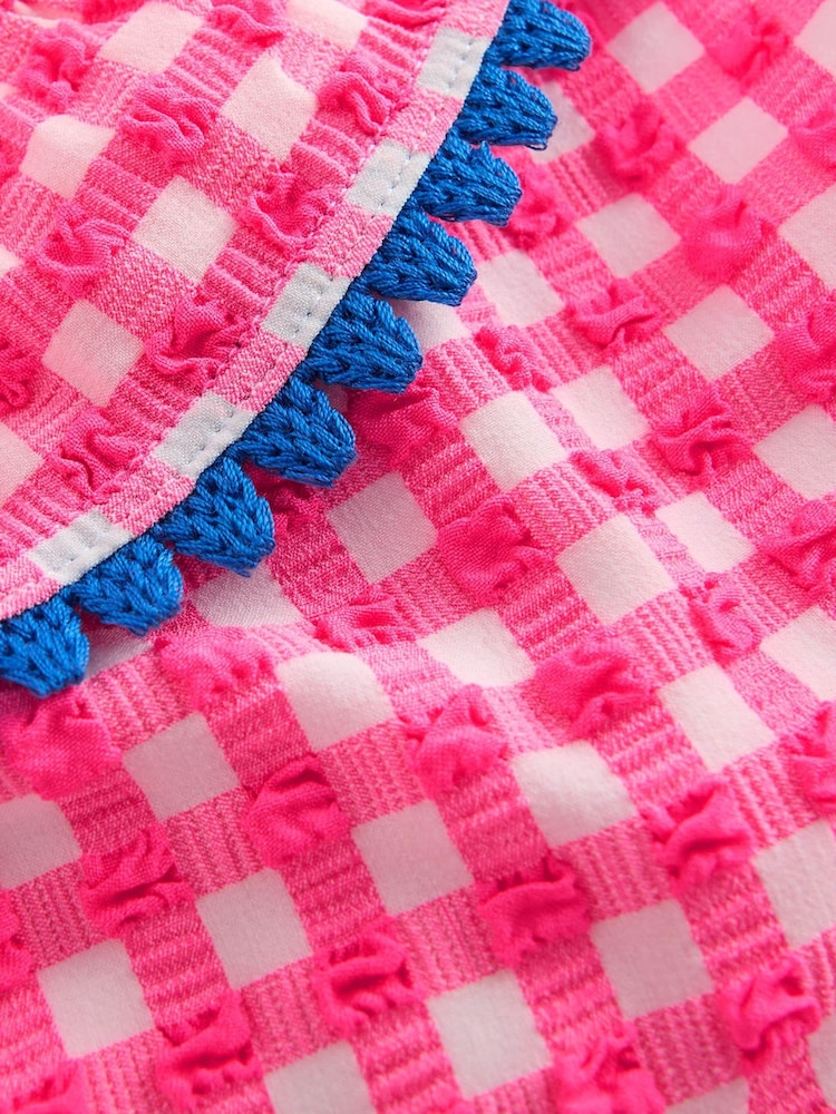 Boden Pink Frill V-Neck Bikini Set - Image 3 of 3