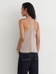 Reiss Stone Lidie Linen Racer-Back Vest - Image 5 of 6