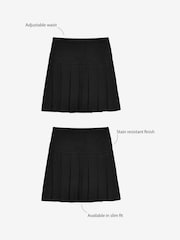 Black Regular Waist Pleated School Skirts 2 Pack (3-16yrs) - Image 3 of 9