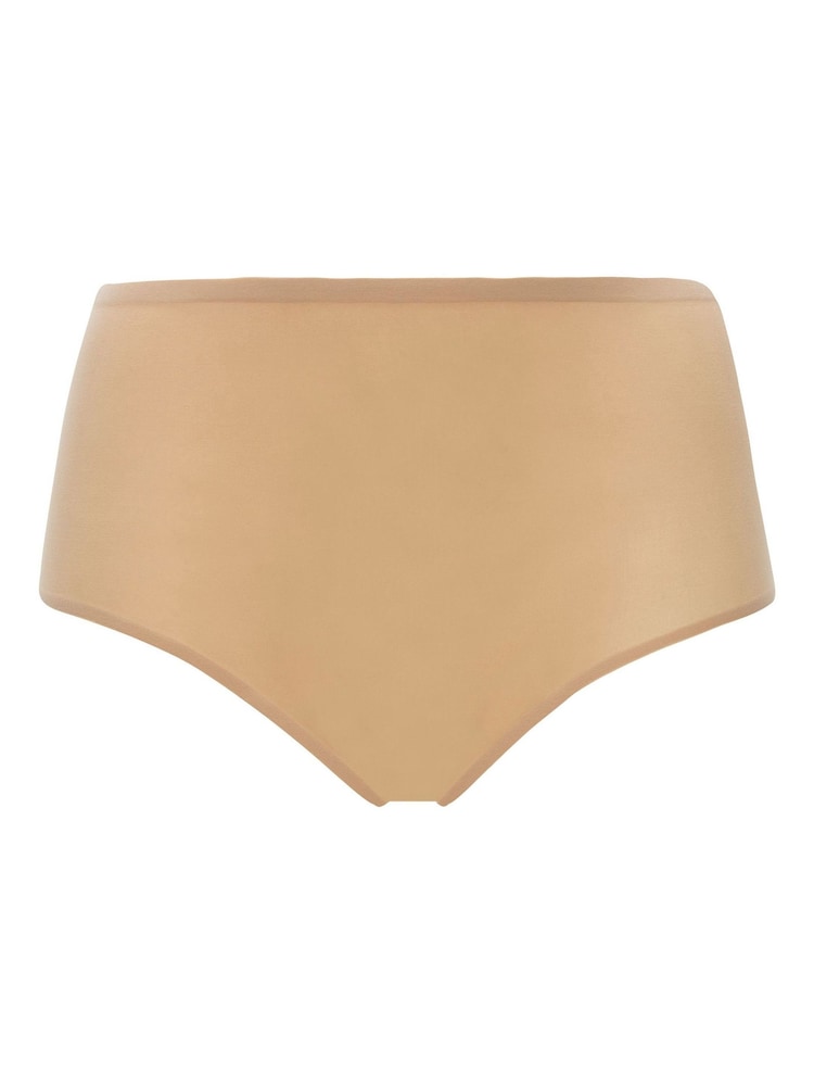 Nude - Pantalones de cintura alta sin costuras elásticos con diseño suave de Chantelle - Imagen 3 de 3
