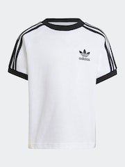 Weiß - adidas Originals Adicolor Trefoil Little Kids T-Shirt - Bild 4 von 4