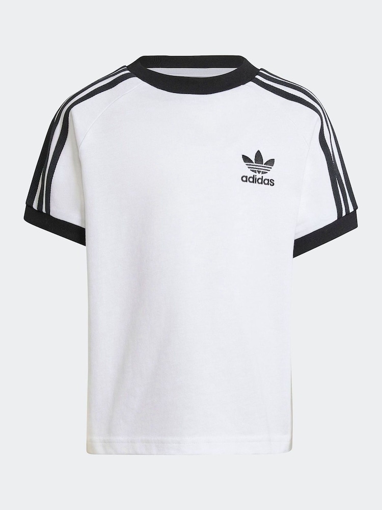 Weiß - adidas Originals Adicolor Trefoil Little Kids T-Shirt - Bild 4 von 4