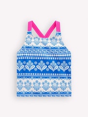 Boden Blue Cross-Back Tankini Top - Image 1 of 3