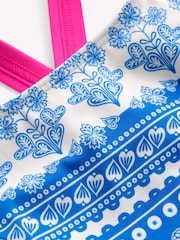 Boden Blue Cross-Back Tankini Top - Image 3 of 3
