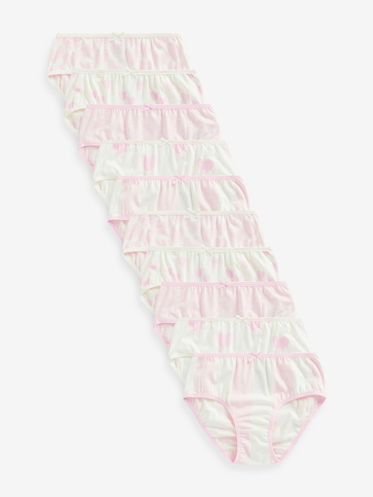 Pink & Weiß - Slips 10er-Pack (1,5–16 Jahre) - Bild 1 von 8 Pink & Weiß - Slips 10er-Pack (1,5–16 Jahre) - Bild 1 von 8