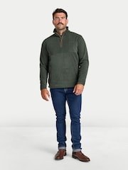 Raging Bull Green Quarter Neck Classic Fleece - Image 1 of 5