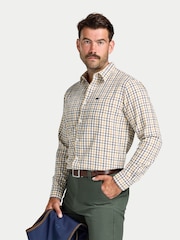 Raging Bull Yellow L/S Country Check Brushed Cotton Twill Shirt - Image 2 of 4