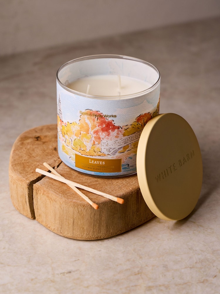 Bath & Body Works Leaves 3-Wick Candle 411g - Image 2 of 4 Bath & Body Works Leaves 3-Wick Candle 411g - Image 2 of 4