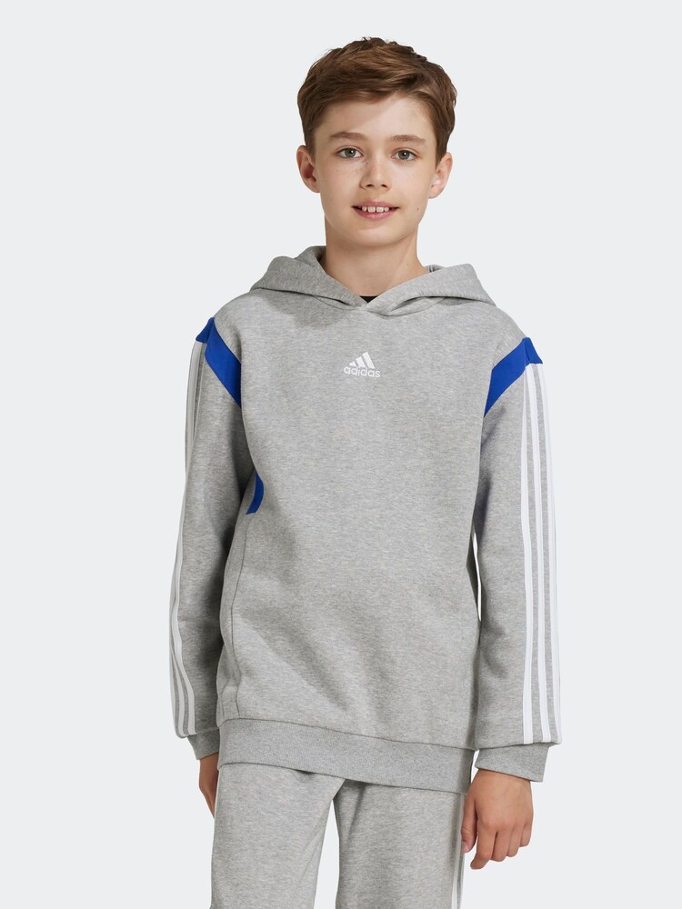 رمادي - adidas Kids Colorblock Hoodie - صورة 1 من 6 رمادي - adidas Kids Colorblock Hoodie - صورة 1 من 6
