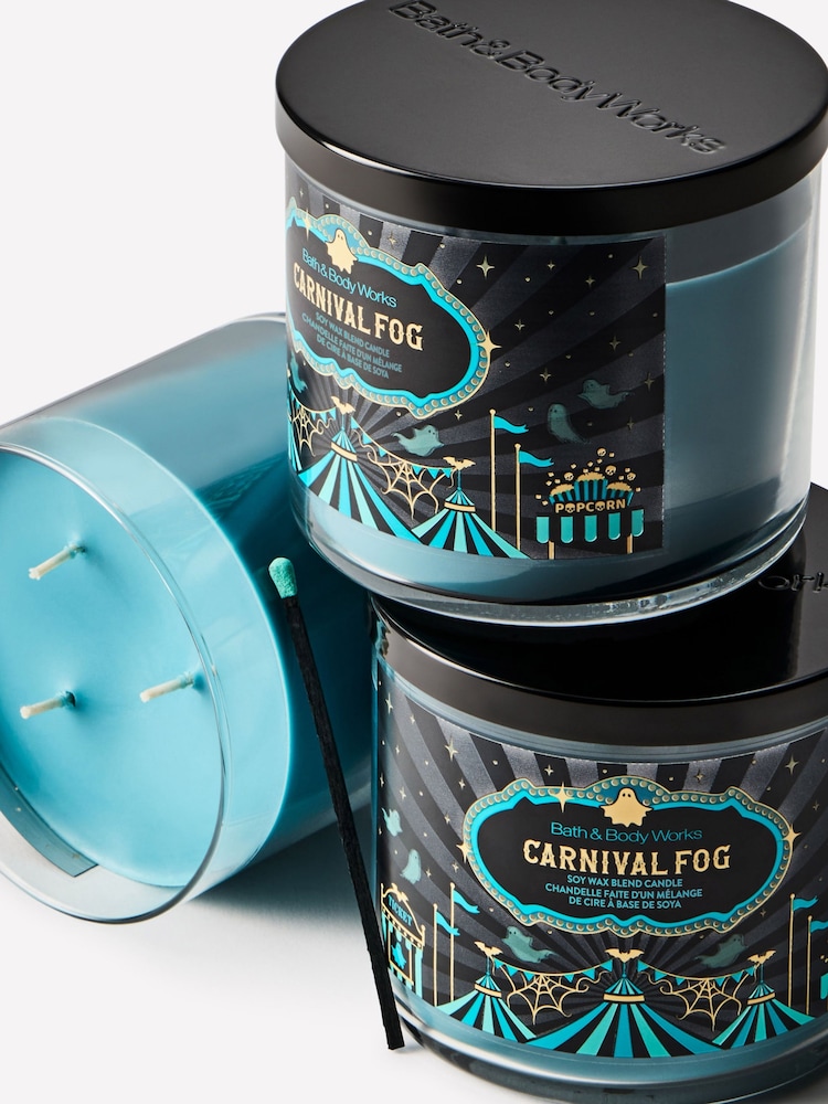 Bath & Body Works Carnival Fog 3-Wick Candle 411g - Image 2 of 4 Bath & Body Works Carnival Fog 3-Wick Candle 411g - Image 2 of 4