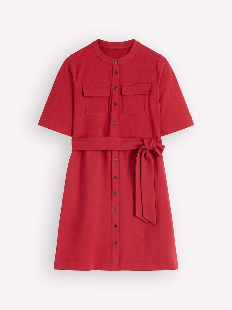 Boden Red Front Pocket Ponte Dress - Image 5 of 5 Boden Red Front Pocket Ponte Dress - Image 5 of 5