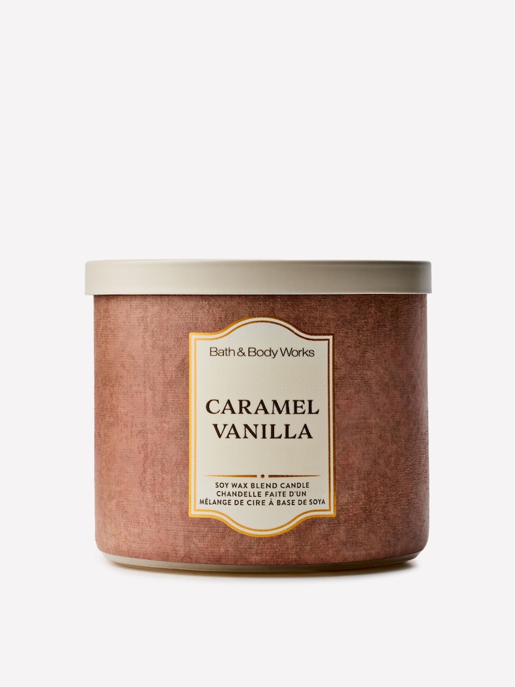 Bath & Body Works Caramel & Vanilla 3-Wick Candle 411g - Image 1 of 4 Bath & Body Works Caramel & Vanilla 3-Wick Candle 411g - Image 1 of 4