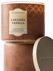 Bath & Body Works Caramel & Vanilla 3-Wick Candle 411g - Image 2 of 4