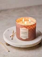 Bath & Body Works Caramel & Vanilla 3-Wick Candle 411g - Image 4 of 4