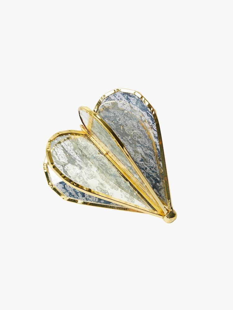 French Connection Silver Helix Heart Ornament - Image 2 of 2
