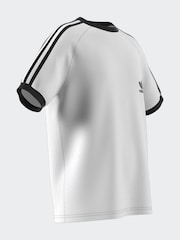 adidas originals White Kids Originals 3-Stripes 100% Cotton T-Shirt - Image 10 of 10