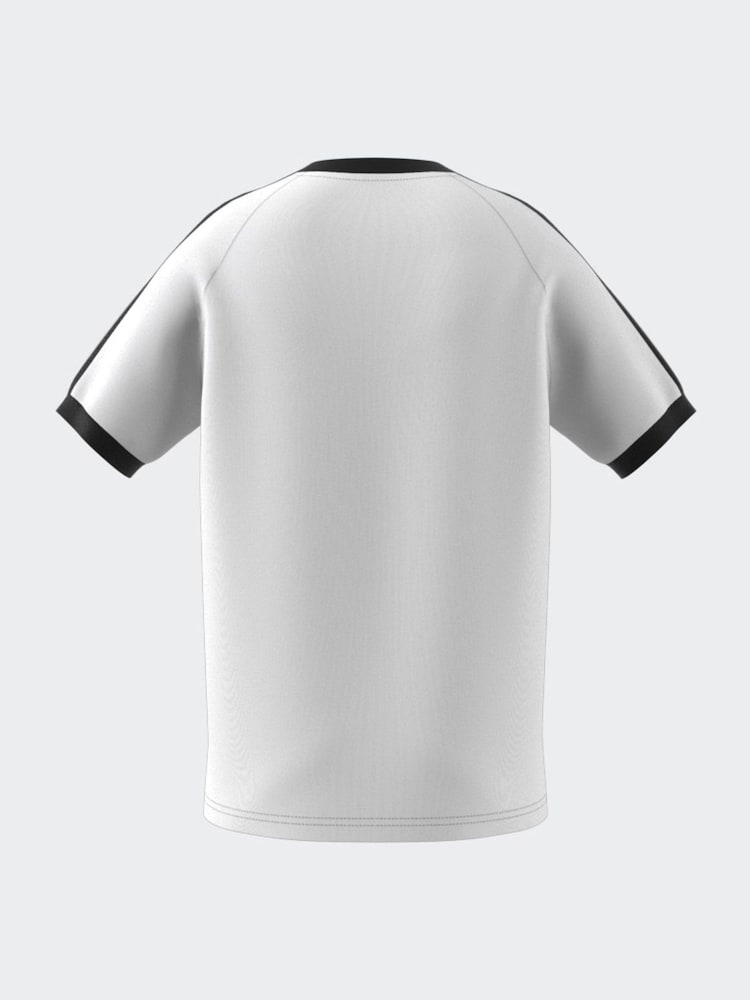 adidas originals White Kids Originals 3-Stripes 100% Cotton T-Shirt - Image 5 of 10