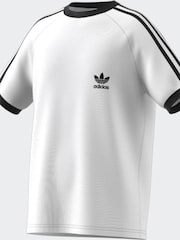 adidas originals White Kids Originals 3-Stripes 100% Cotton T-Shirt - Image 6 of 10