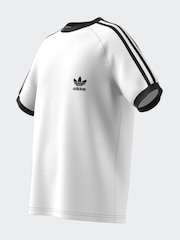 adidas originals White Kids Originals 3-Stripes 100% Cotton T-Shirt - Image 8 of 10