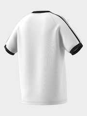 adidas originals White Kids Originals 3-Stripes 100% Cotton T-Shirt - Image 9 of 10