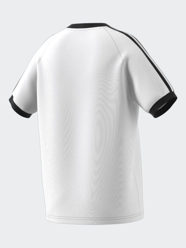 adidas originals White Kids Originals 3-Stripes 100% Cotton T-Shirt - Image 9 of 10