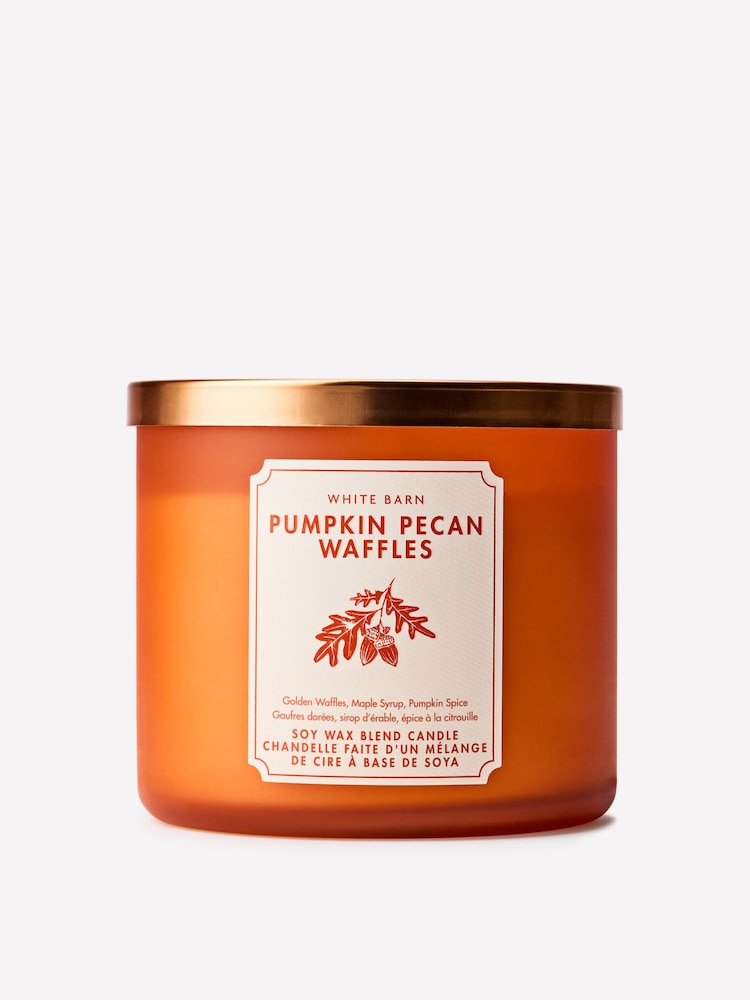 Bath & Body Works Pumpkin Pecan Waffles 3-Wick Candle - Image 1 of 4 Bath & Body Works Pumpkin Pecan Waffles 3-Wick Candle - Image 1 of 4