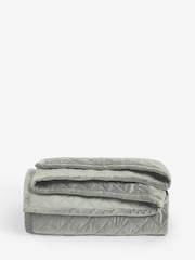 Silver Grey Hamilton Velvet Quilted Bedspread - Image 2 of 2