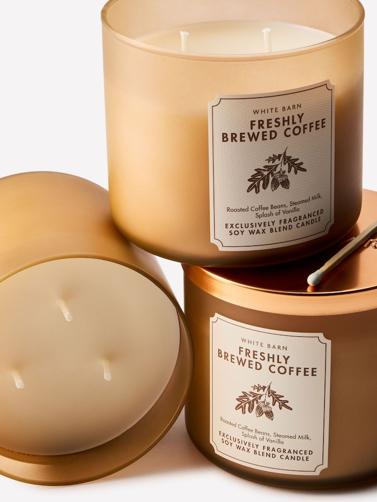 Bath & Body Works Freshly Brewed Coffee 3-Wick Candle - Image 2 of 4 Bath & Body Works Freshly Brewed Coffee 3-Wick Candle - Image 2 of 4
