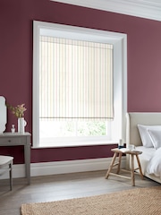 Laura Ashley Pale Ochre Candy Stripe Made to Measure 100% Cotton Roman Blinds - Image 5 of 6