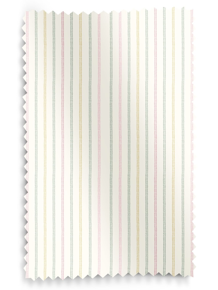 Laura Ashley Pale Ochre Candy Stripe Made to Measure 100% Cotton Roman Blinds - Image 6 of 6