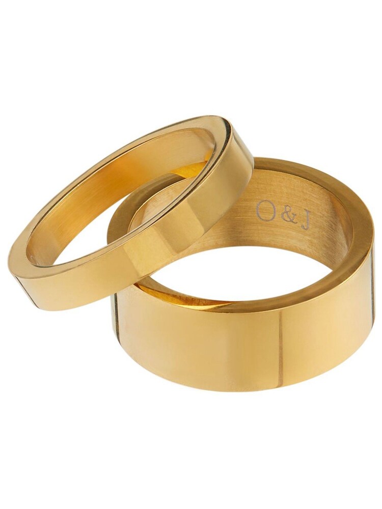 Orelia & Joe Gold Plated Metal Stacking Ring Set - Image 1 of 2